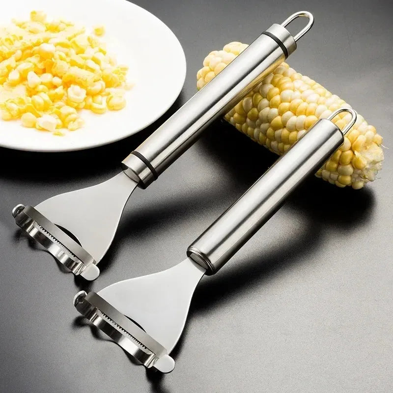 Descascador de milho manual em aço inoxidável, barbeador, plaina, debulhador, melão, frutas, cortador, acessórios de cozinha