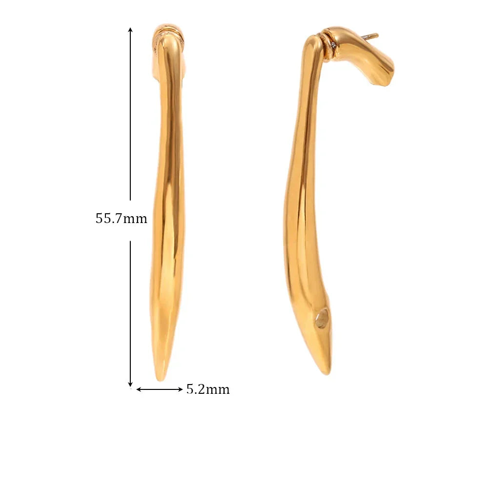 Brincos Elegantes com Design de Salto Alto