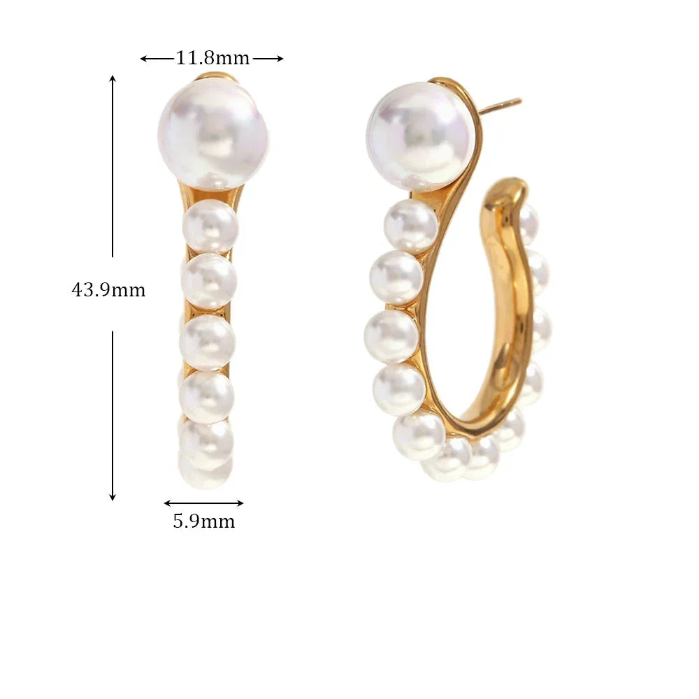 Brincos Elegância Pérola com Zircônia