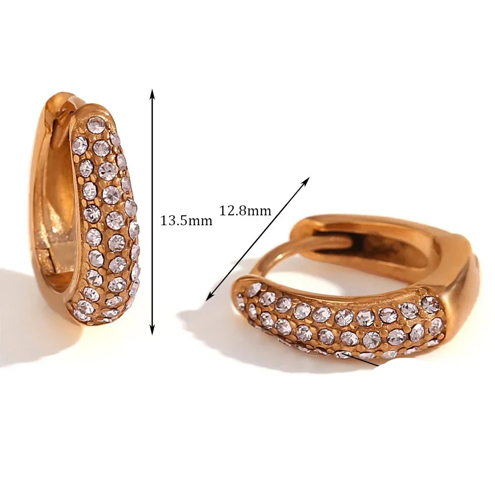 Brincos Huggies de Zircônia da Loja Burnetts