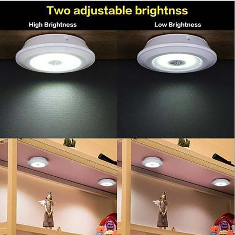 LUZ NOTURNA REGULÁVEL COM CONTROLE REMOTO SEM FIO