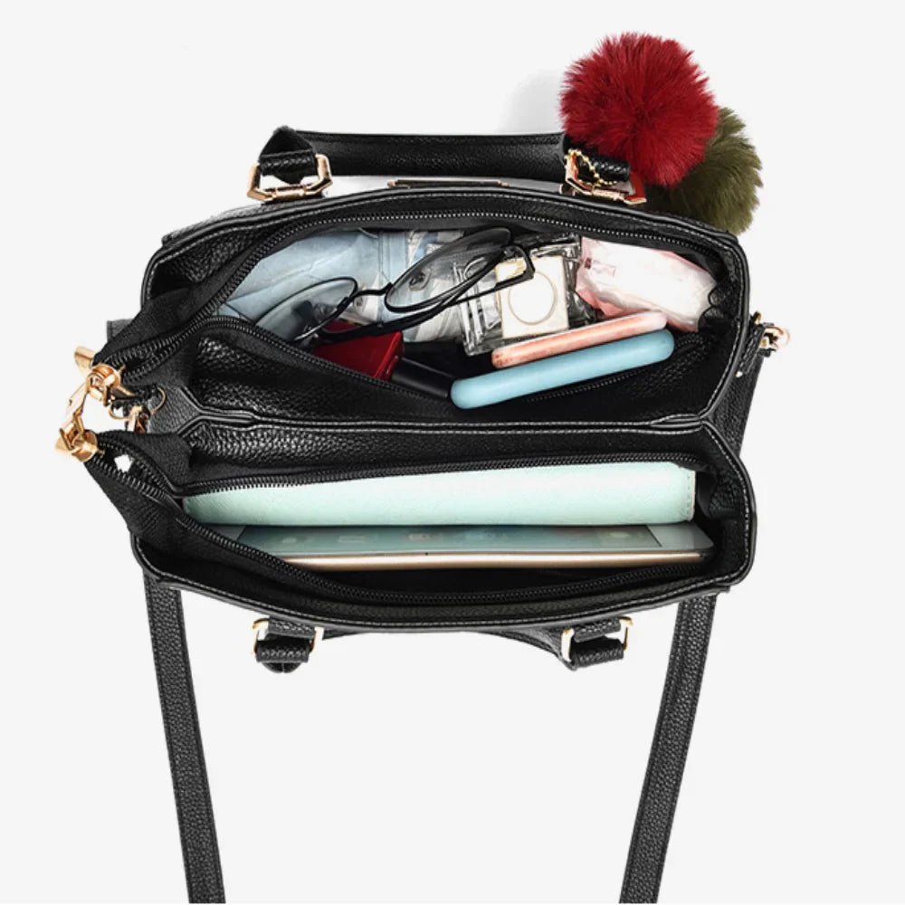 Bolsa de Couro com 15%OFF na Primeira Compra + Frete Grátis - Pague 3 x Sem Juros