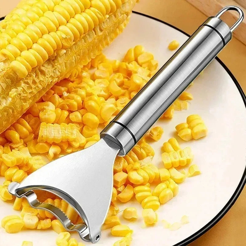 Descascador de milho manual em aço inoxidável, barbeador, plaina, debulhador, melão, frutas, cortador, acessórios de cozinha