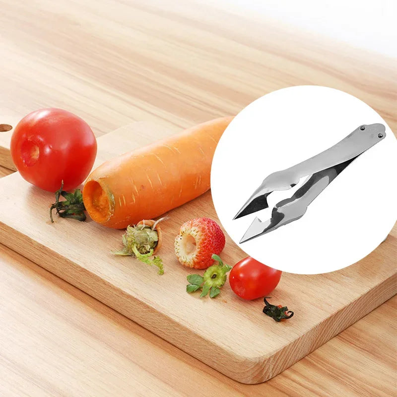 Descascador de frutas em aço inoxidável, descascador de frutas, abacaxi, cortador, faca de cozinha, gadgets, fatiador de abacaxi, clipes novos