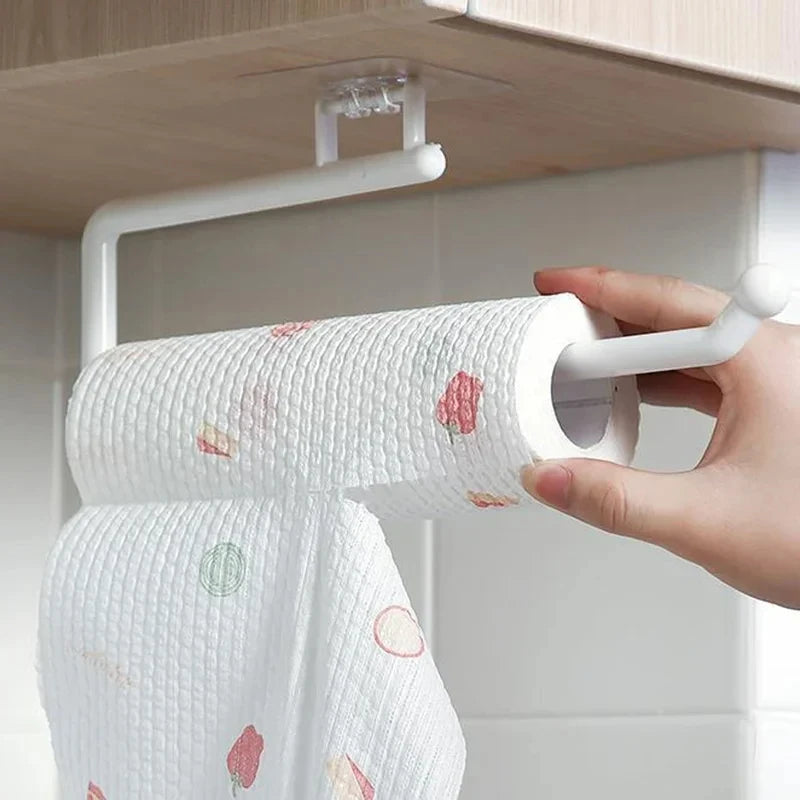 Suporte De Suspensão De Tecido De Cozinha, Suporte De Papel De Rolo De Higiênico, Toalheiro, Armário De Banheiro, Organizador De Gancho De Porta