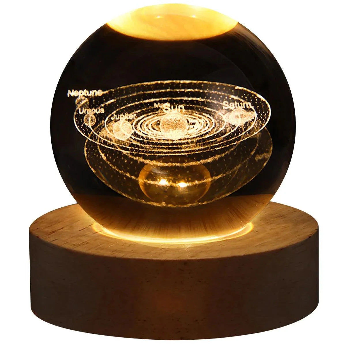 Luminária LED USB com Bola de Cristal Galáxia