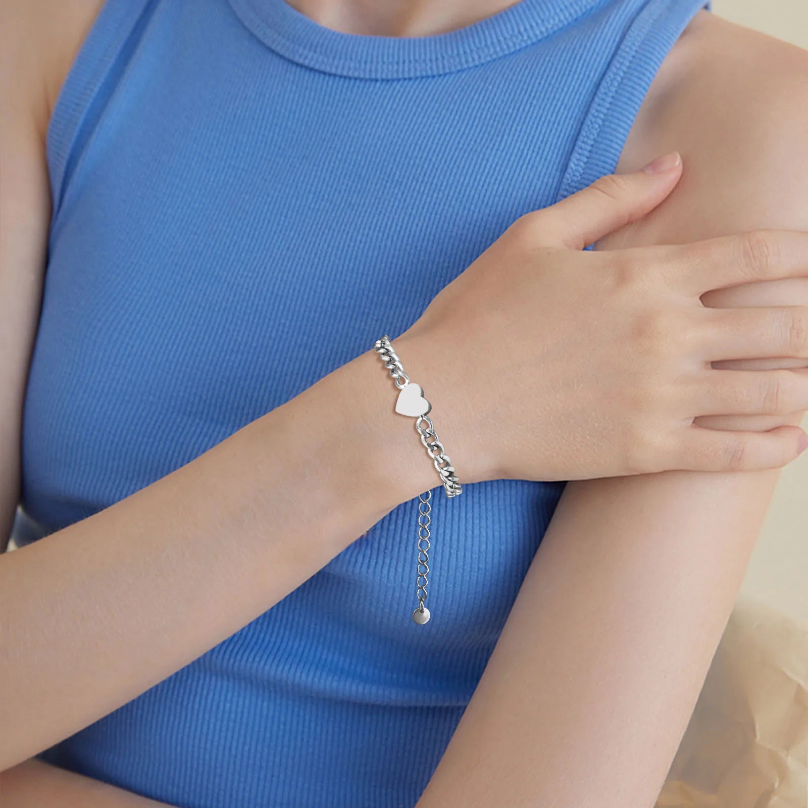 Pulseiras com coraçãozinho