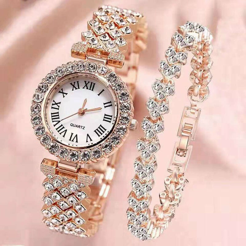 Relógio Pulseira Aço Strass