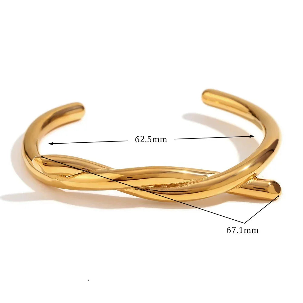Pulseira Três Camadas Burnetts Joias em Aço Inoxidável