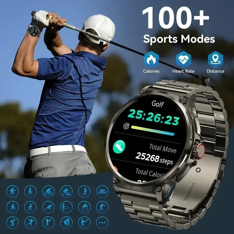 Relógio Inteligente Masculino UltraTrack: com GPS, Fitness, NFC