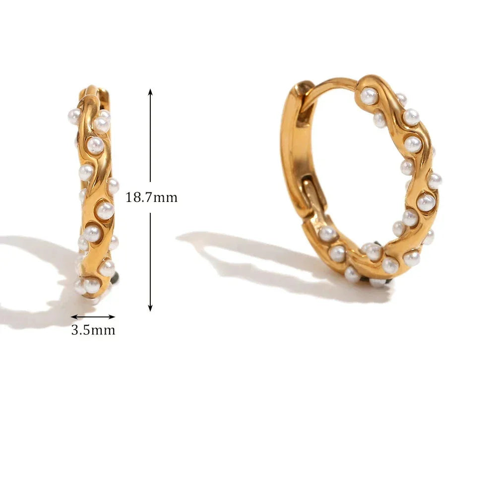 Brinco Irregular Dourado Hipoalergênico Burnetts Joias