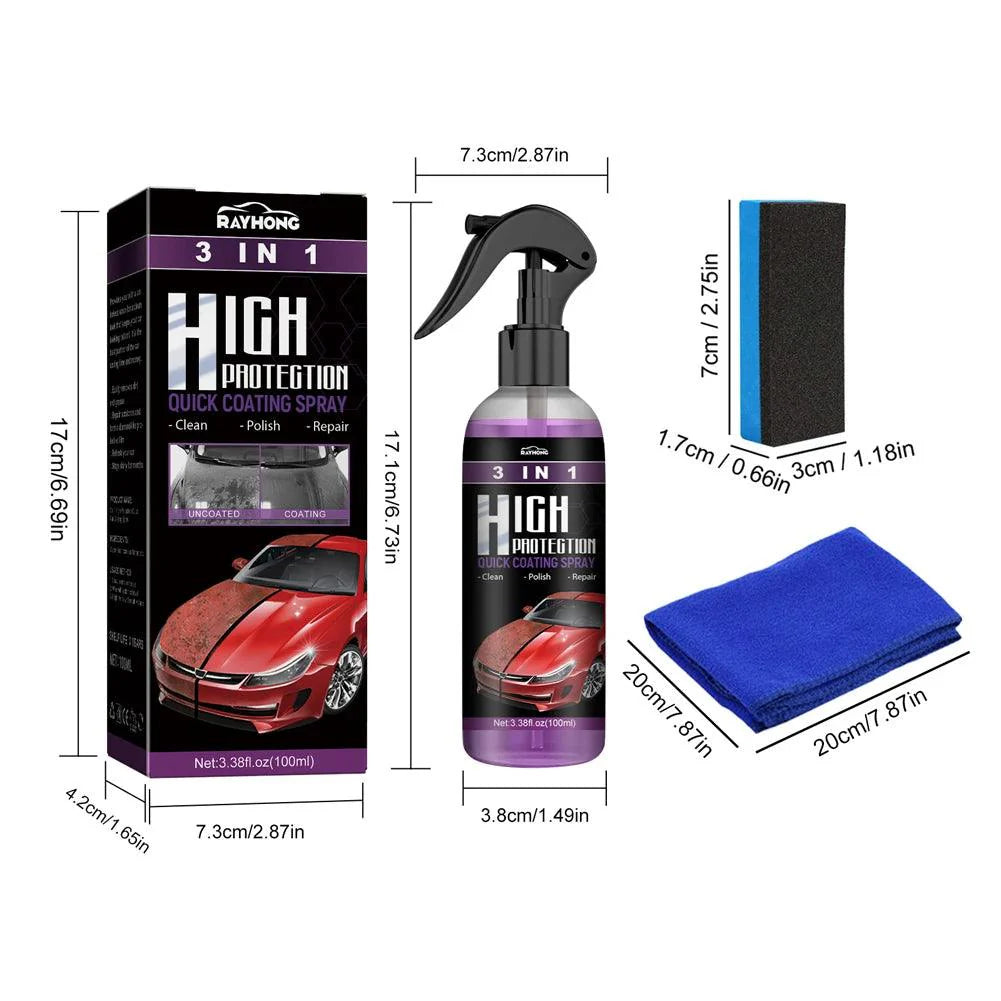 Spray de Revestimento Rápido 3 em 1