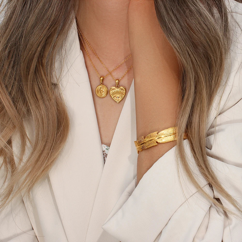 Pulseira Folha de Ouro 18k Burnetts Joias