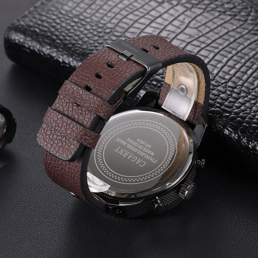 Relógio Masculino DZ Sport Fashion 6819B - Mecânico com Mostrador Grande