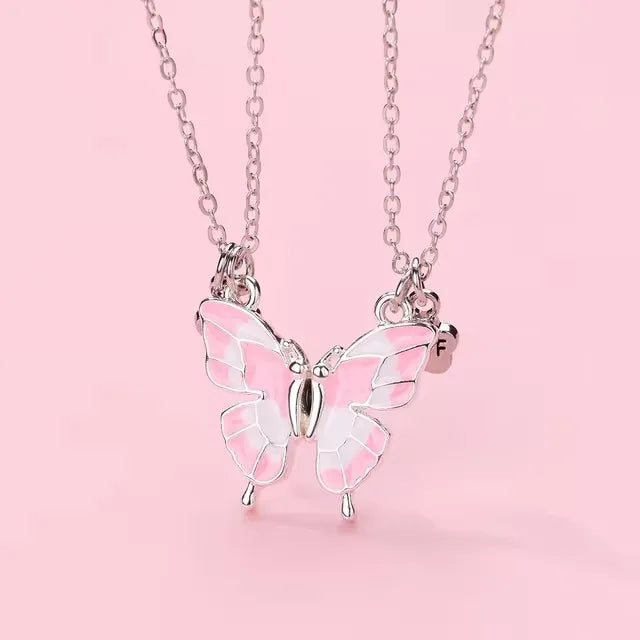 Cute Animal Magnet Necklaces for Women Girls Kawaii Best Friends Cat Rabbit Animal Pendant Chain BFF Friendship Jewelry Gifts