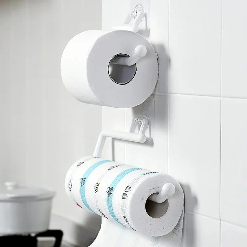 Suporte De Suspensão De Tecido De Cozinha, Suporte De Papel De Rolo De Higiênico, Toalheiro, Armário De Banheiro, Organizador De Gancho De Porta