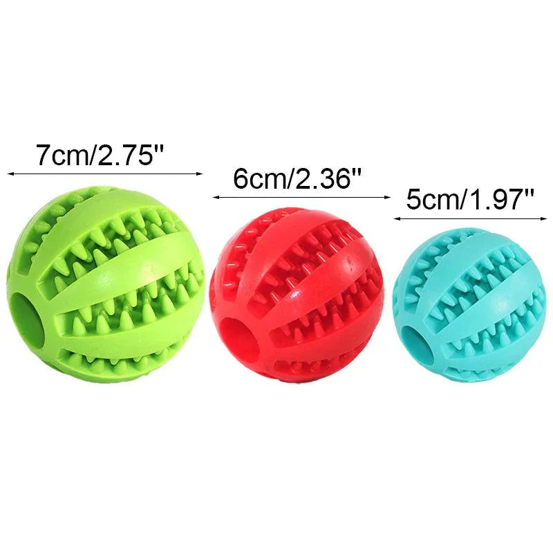 Bola Elástica e Resistente para Limpeza Dental de Pet