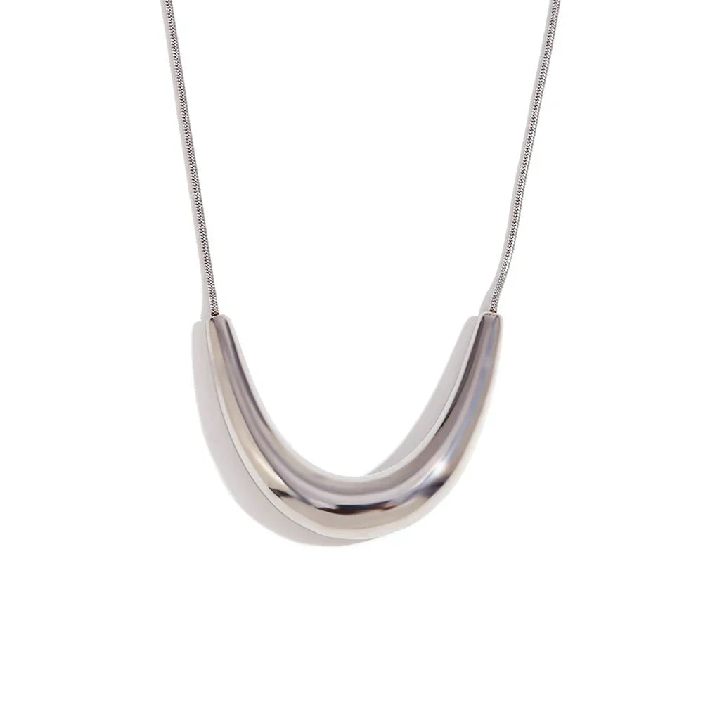 Pingente Arc Elegante Banhado a Ouro 18K