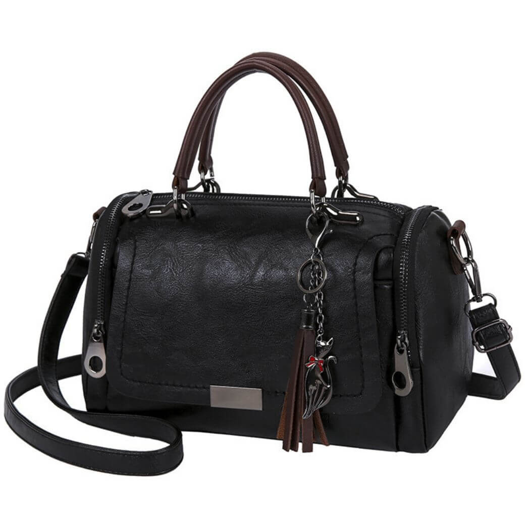 Bolsa Feminina de Couro Celeste - Tudo Tem