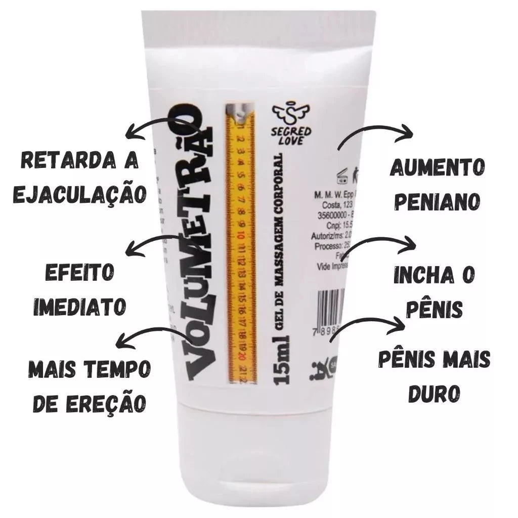 Gel Volumetrão Original 🍆🔥 Mais Volume, Mais Ereção e Mais Prazer