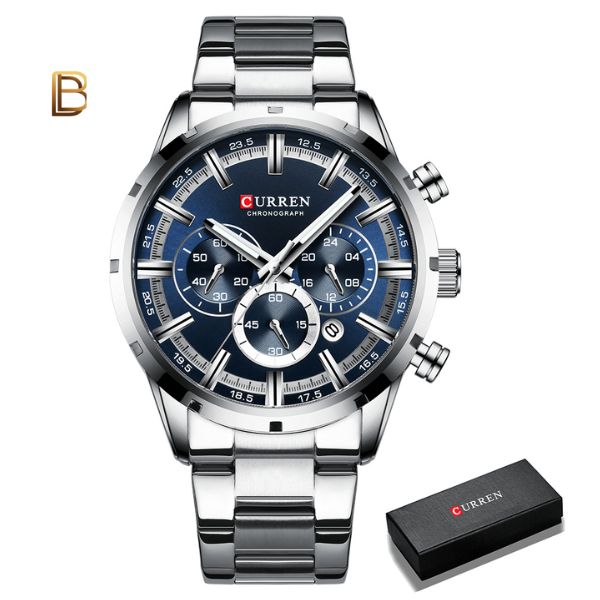 Relógio Masculino Curren Luxury Original