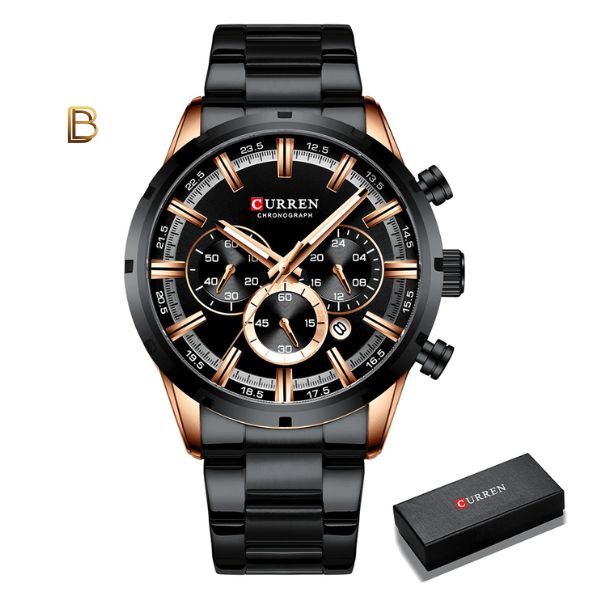Relógio Masculino Curren Luxury Original
