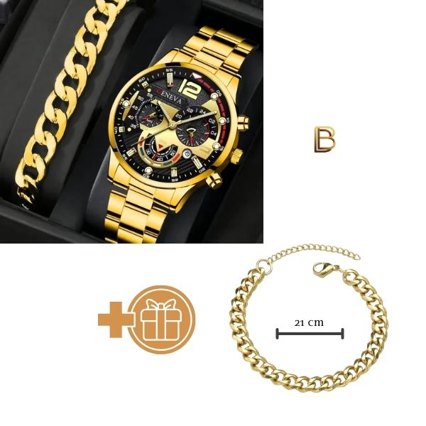 Relógio Elegance + Brinde Pulseira