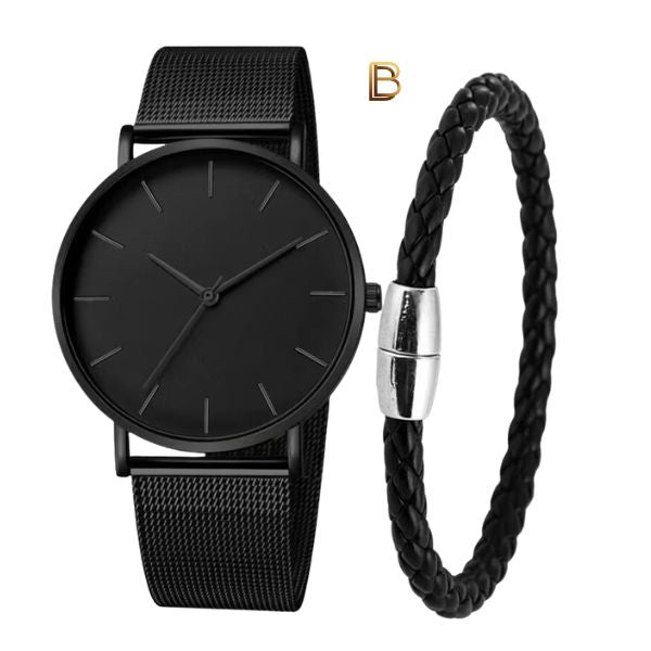 Relógio Minimalista + Brinde