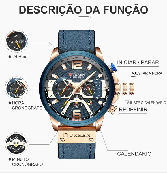 Relógio Casual Masculino CURREN