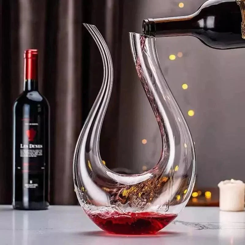 Decanter de Vinho Recipiente de Vidro Cisne Decantador
