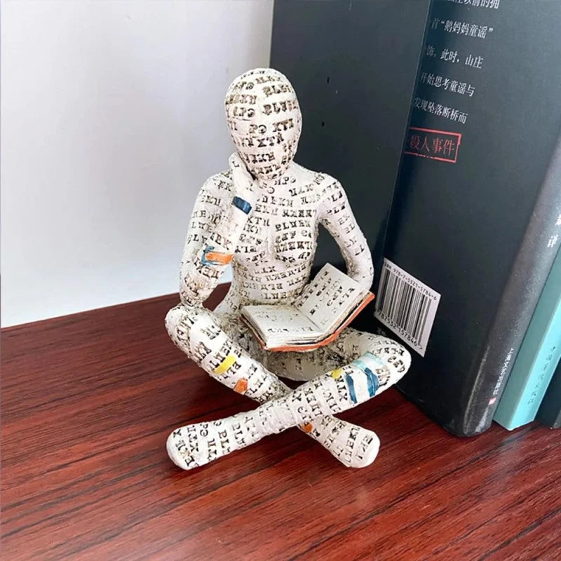 Decoração para Sala Escultura Estátua Abstrata de Resina