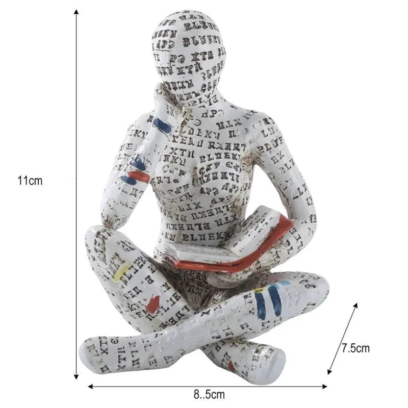 Decoração para Sala Escultura Estátua Abstrata de Resina
