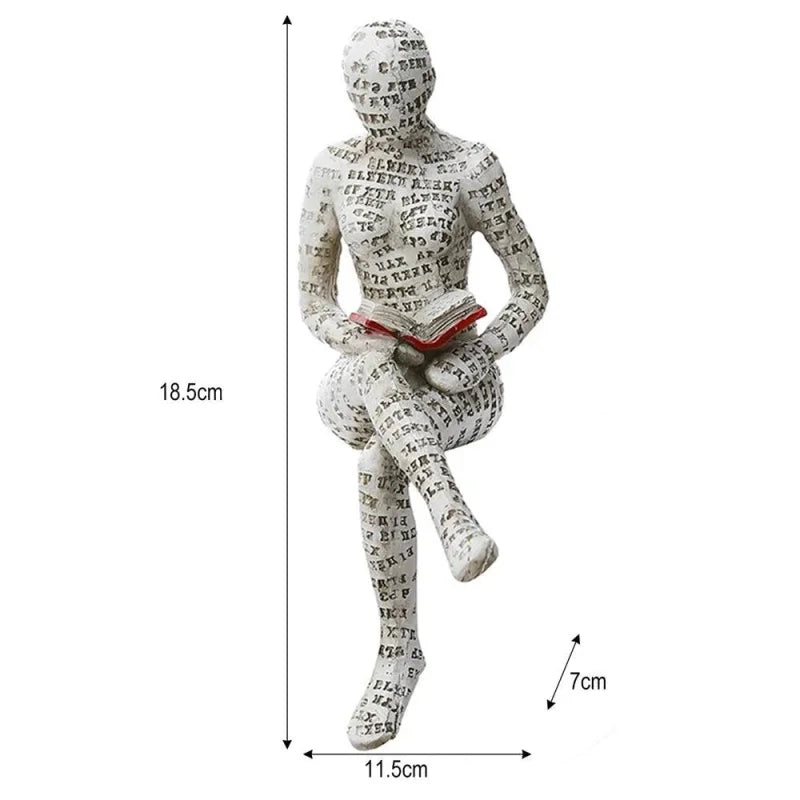 Decoração para Sala Escultura Estátua Abstrata de Resina