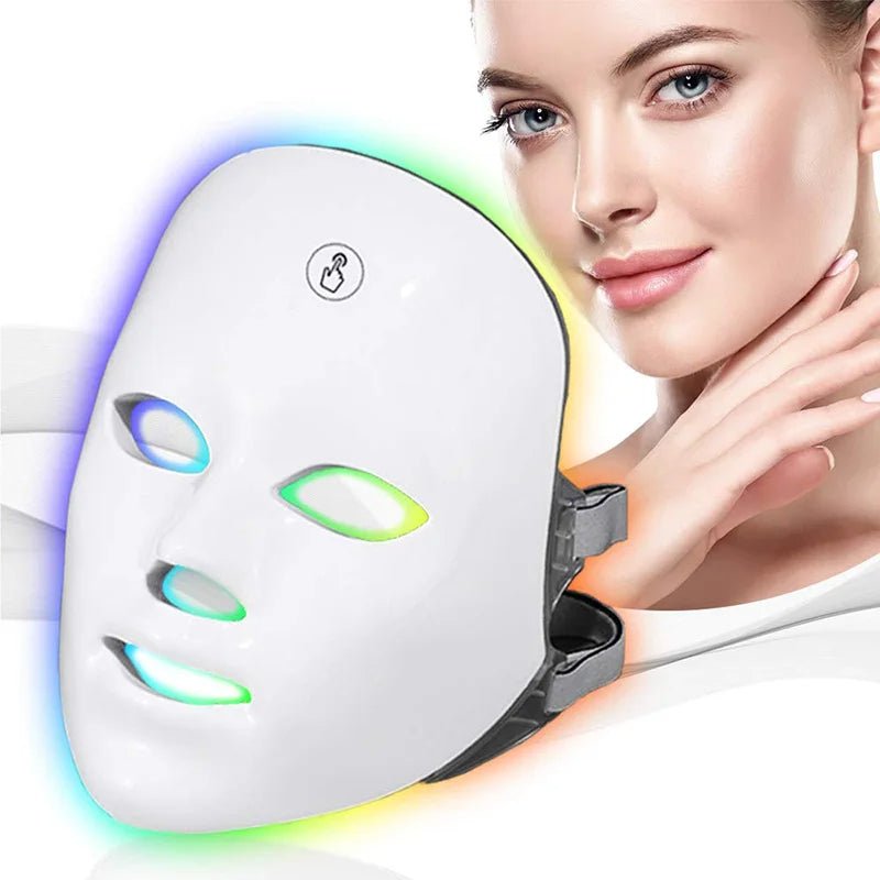 DermaLight ™ - Máscara de LED Fototerapia 7 Cores - Tudo Tem