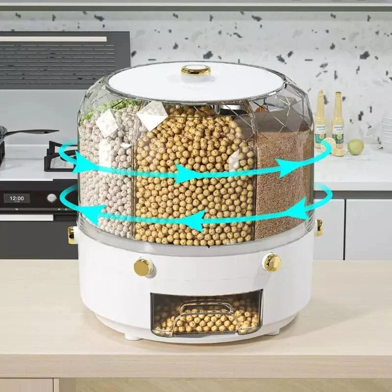 Dispensador Porta Alimentos e Cereais Giratório