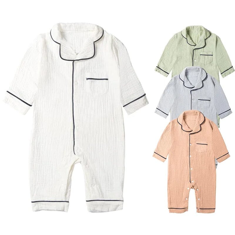 Pijama Macacão Bebê Manga Longa