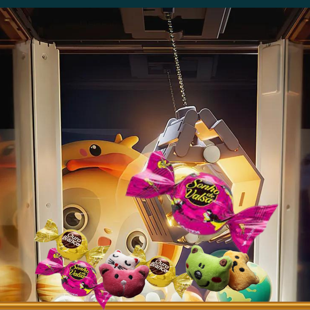 Mini Máquina de Pegar Ursinho 44 Brinquedos