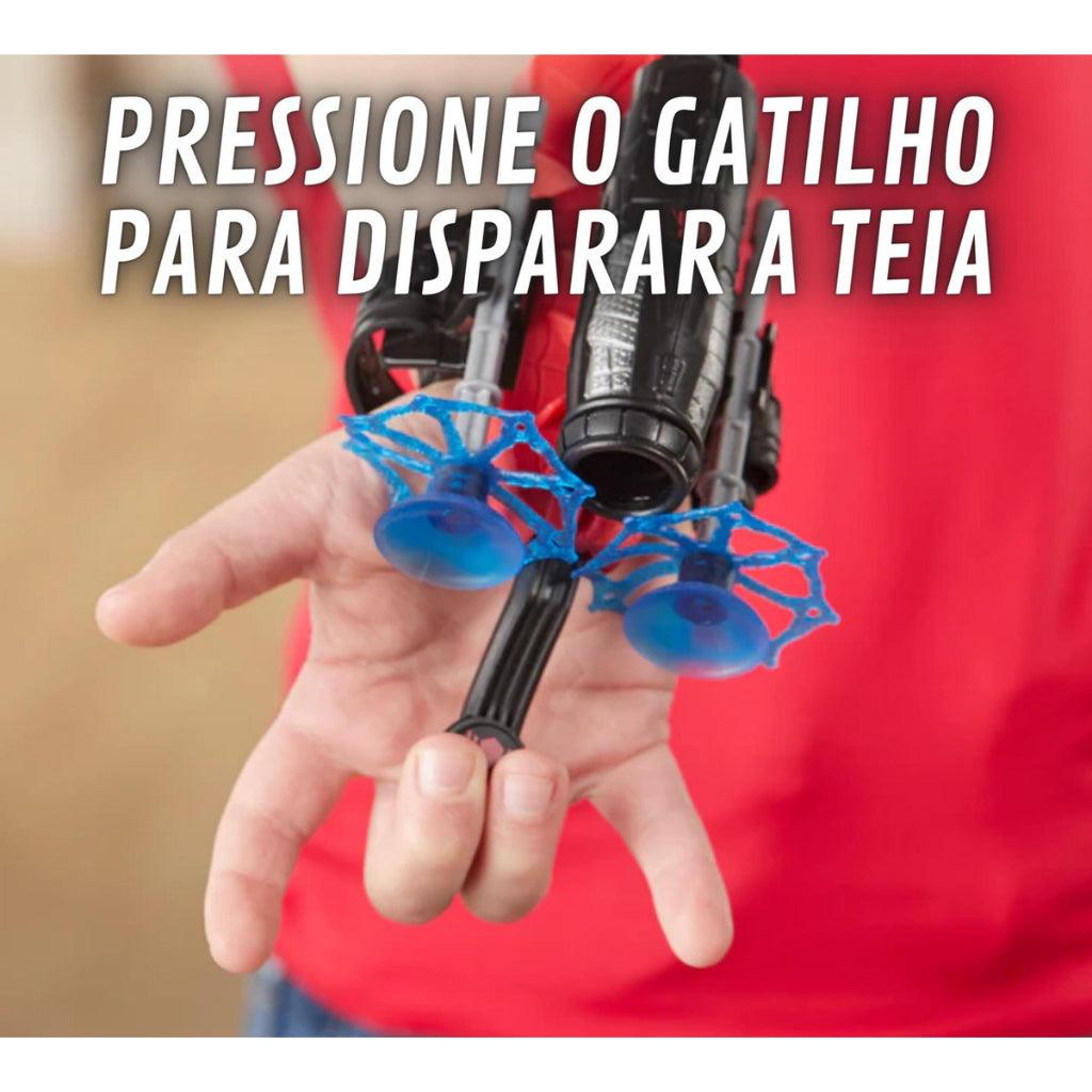 Kit Luva Do Homem Aranha Lança Teia + Máscara COM LED - Tudo Tem