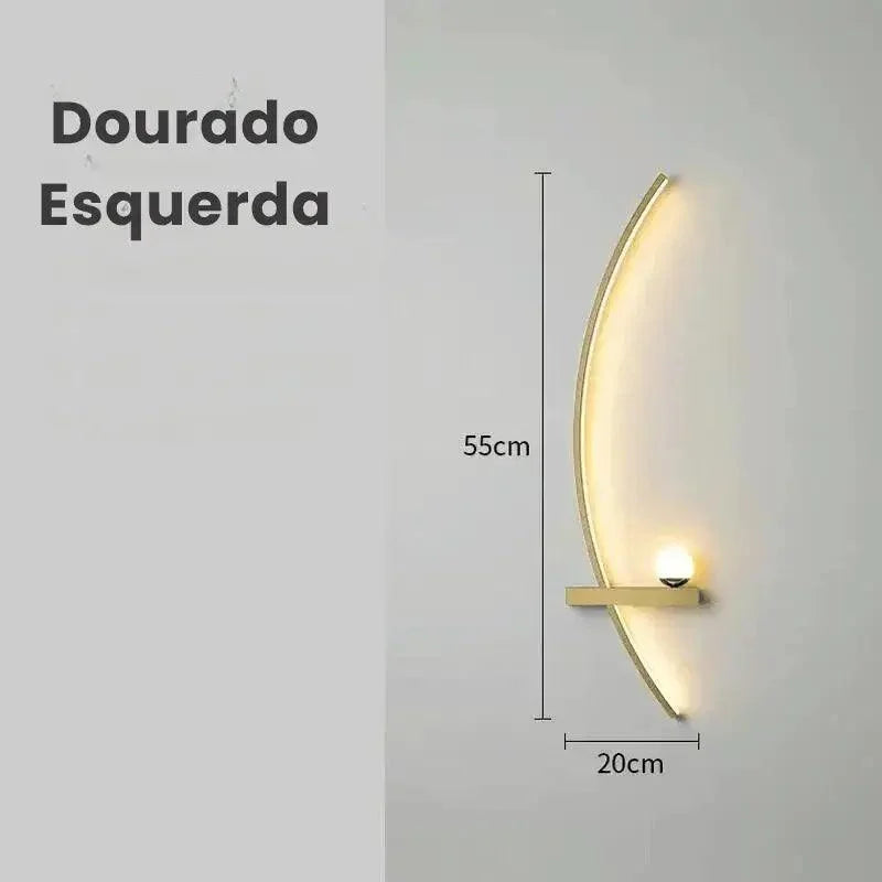 Luminária de Parede Moderna Minimalista