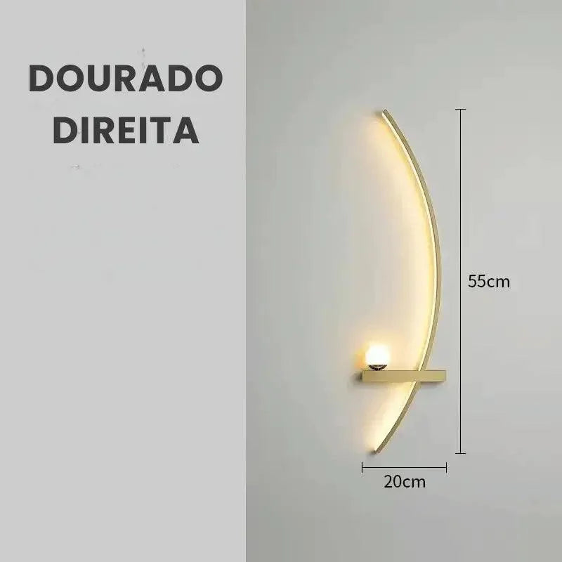 Luminária de Parede Moderna Minimalista