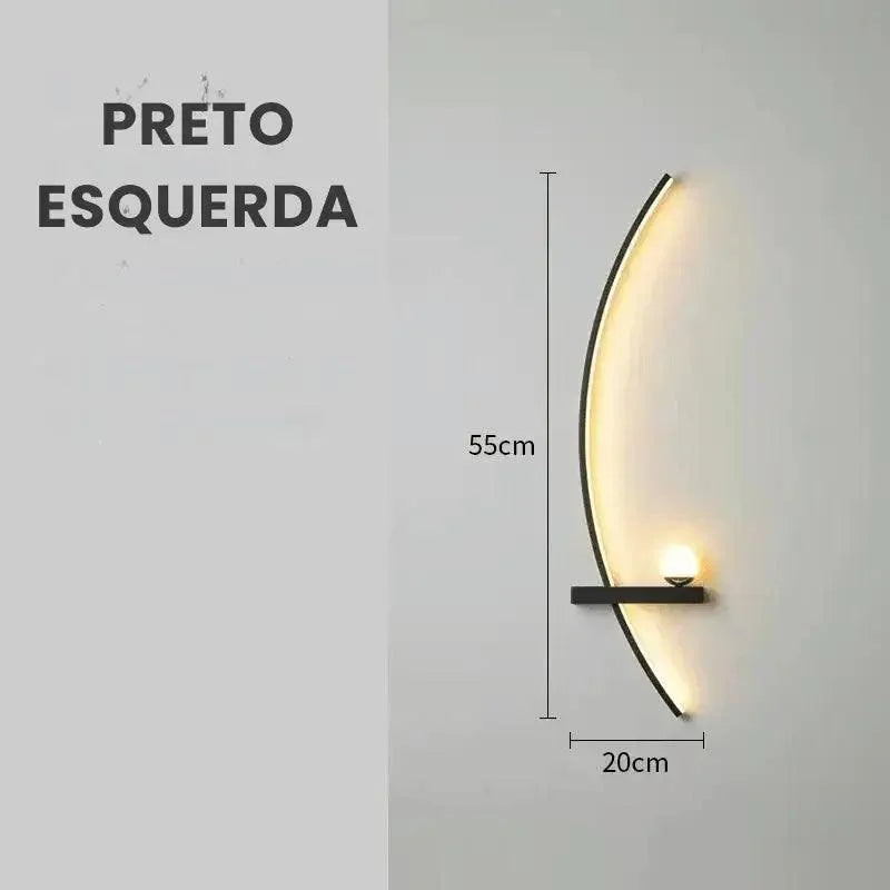 Luminária de Parede Moderna Minimalista