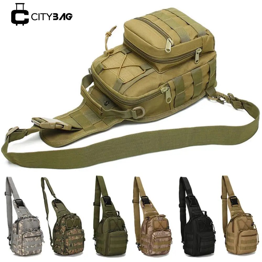 Mochila Militar Transversal de Ombro e Peito Tática - Esportiva - Tudo Tem