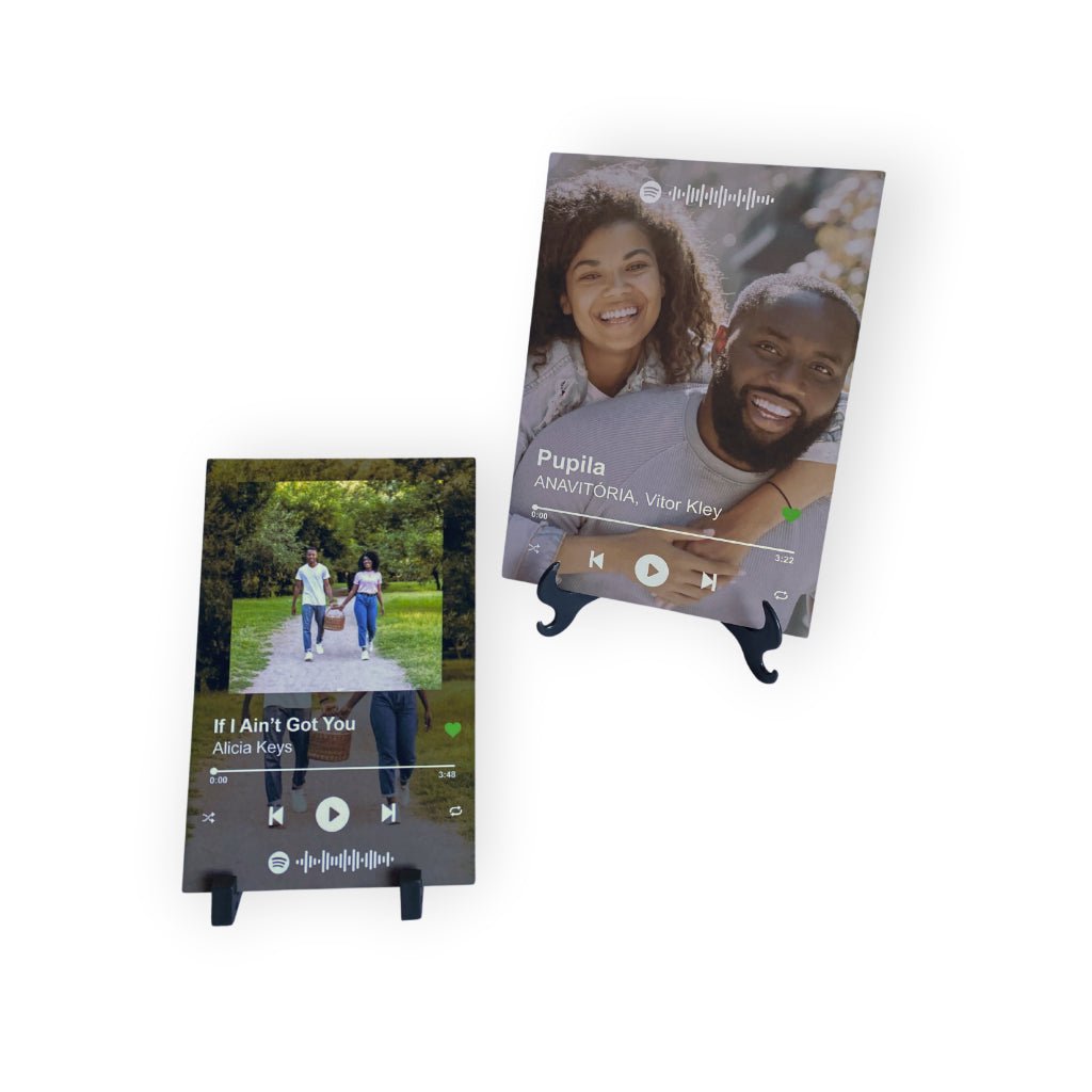 Quadro Placa Spotify Interativa - Personalizada - Com Suporte - Tudo Tem