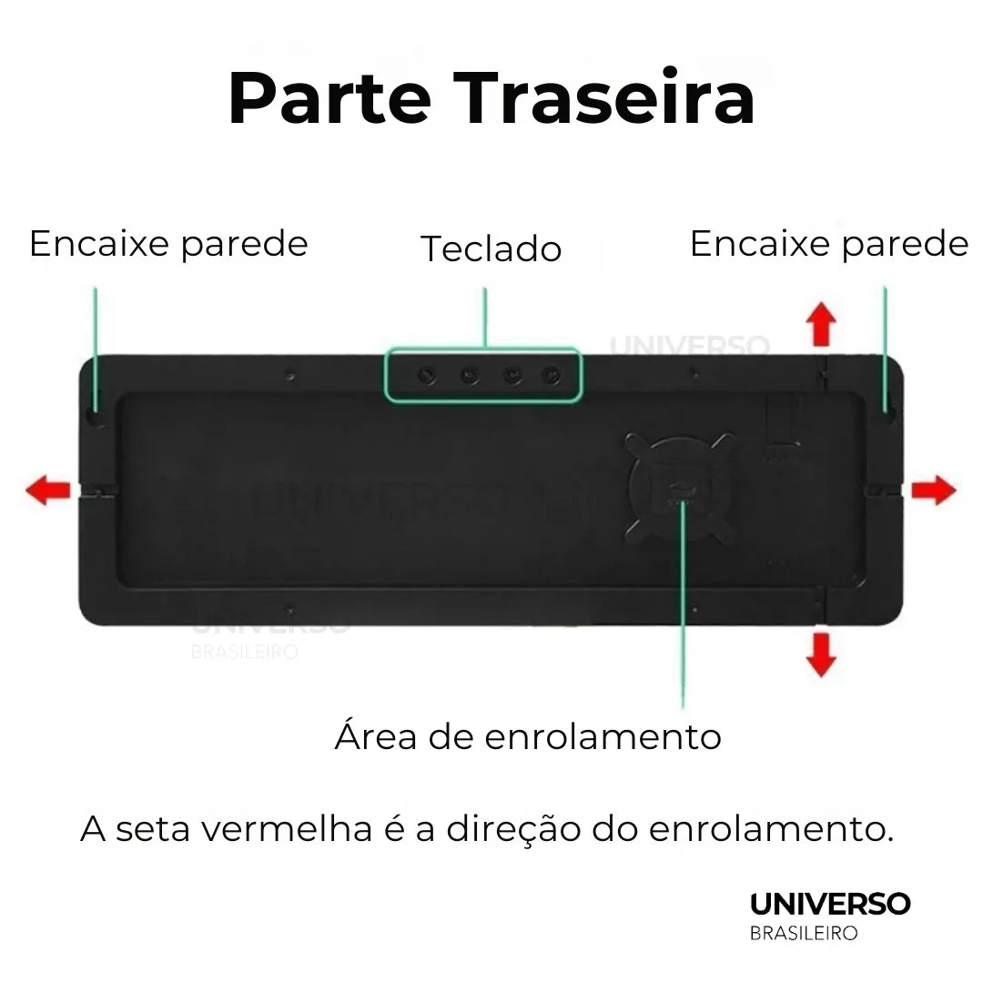 Relógio de Parede Digital LED - Minz
