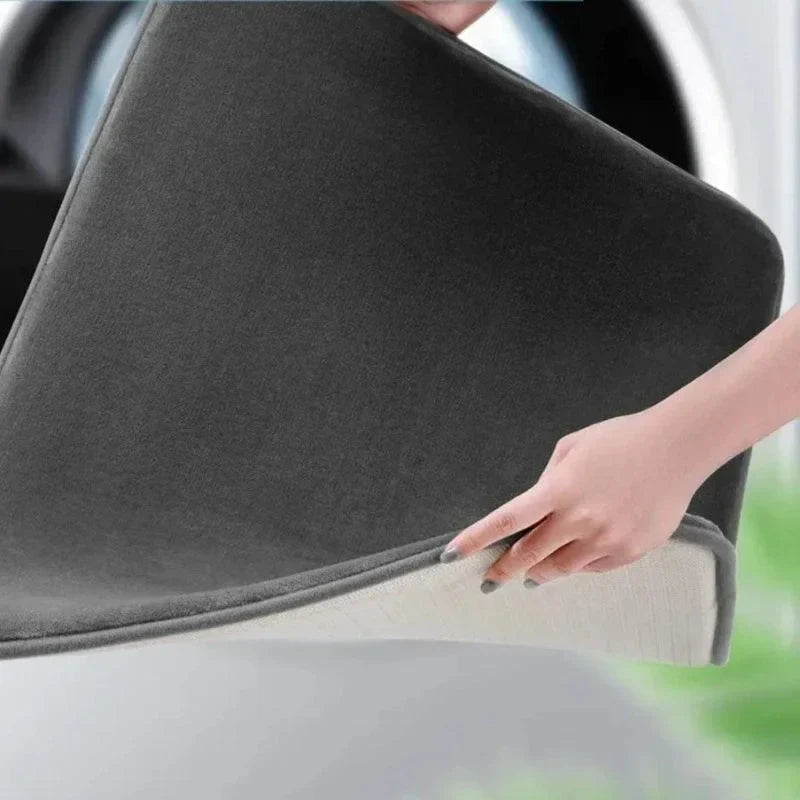 Tapete Antiderrapante de Veludo Coral Super Absorvente