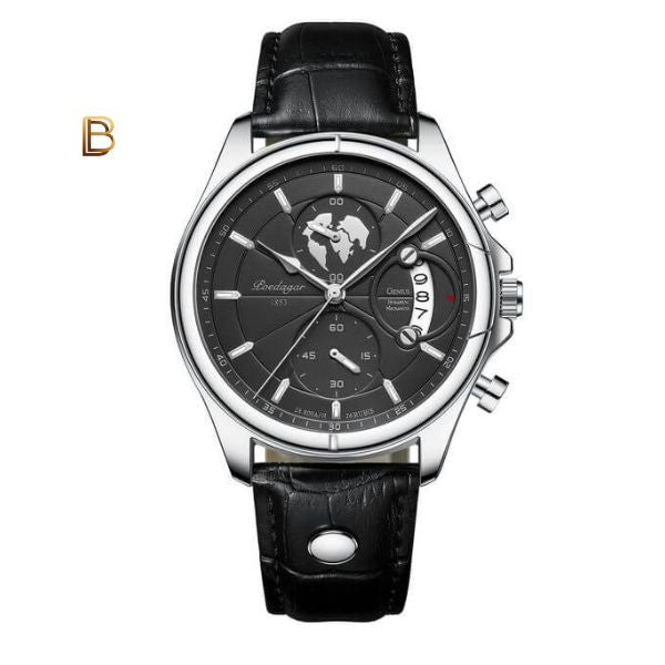 Relógio Masculino Suíço Poedagar Deluxe™ + Caixa de Brinde