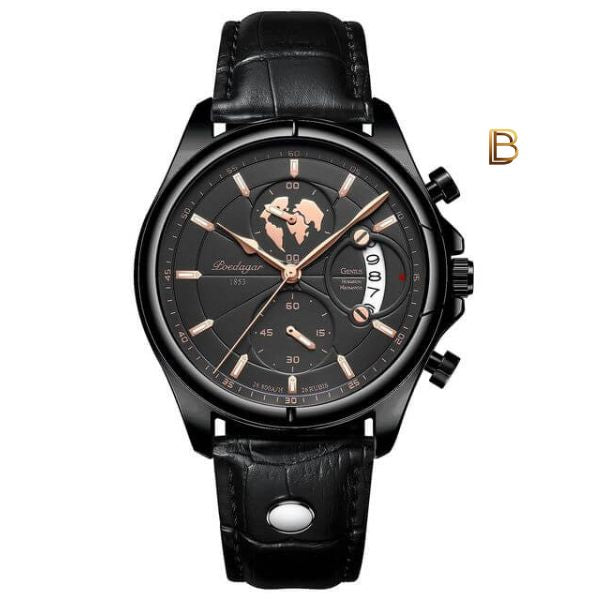 Relógio Masculino Suíço Poedagar Deluxe™ + Caixa de Brinde