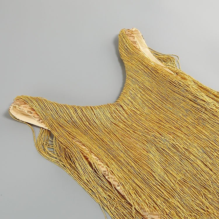 Vestido Paula Dourado