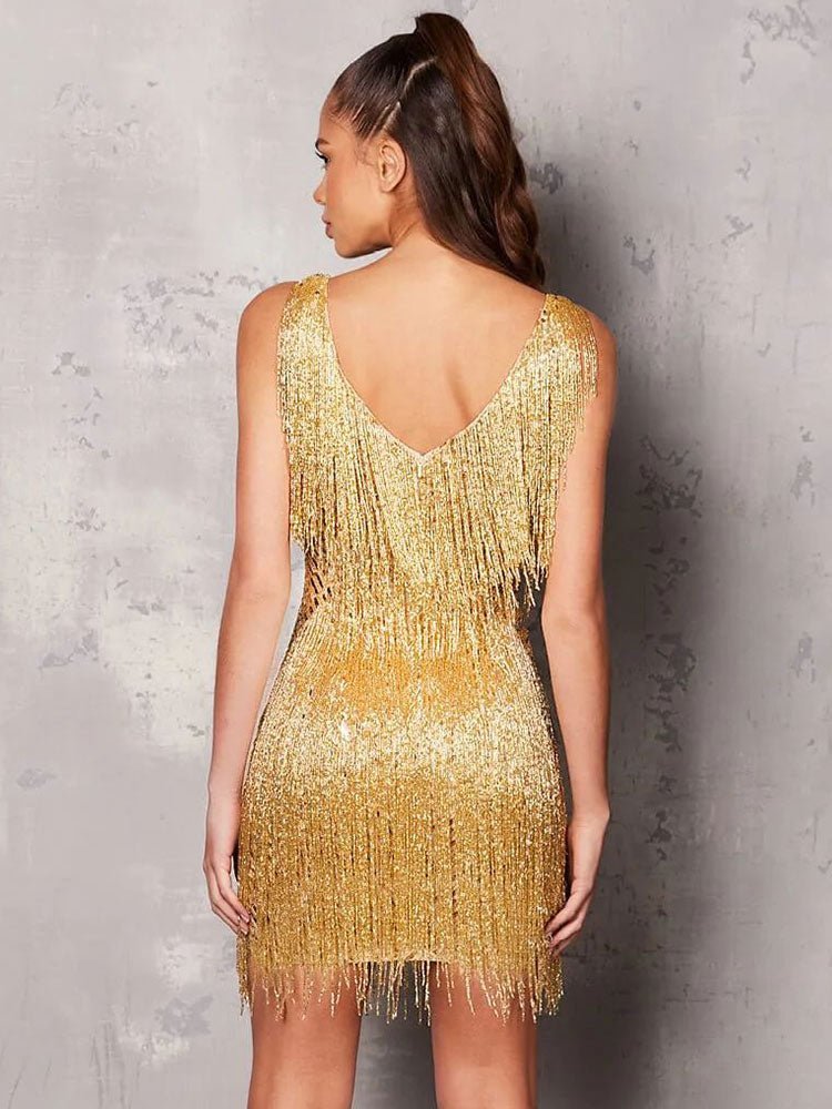 Vestido Paula Dourado