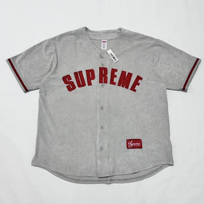 Camiseta Supreme Ultrasuede Mesh Baseball Cinza